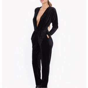 American Apparel velvet jumpsuit